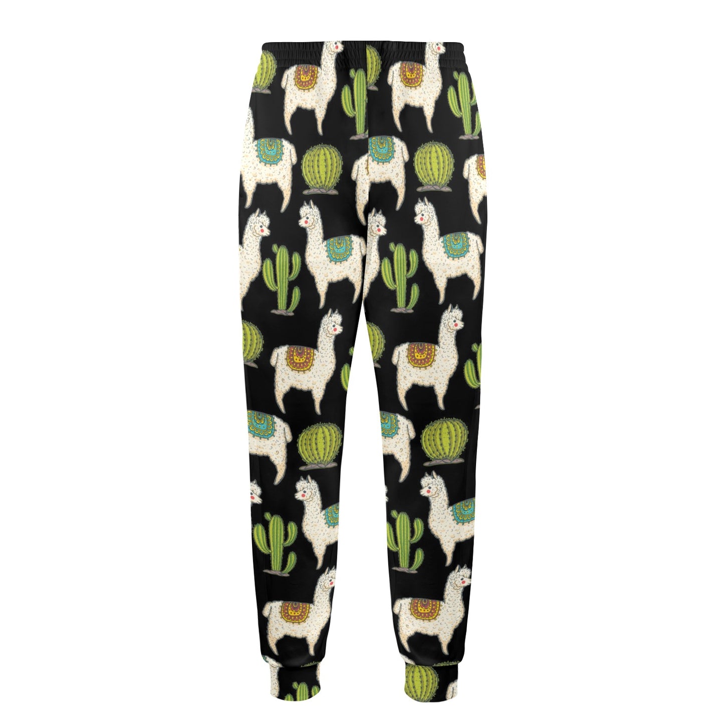 Alpaca Cactus Pattern Print Design 07 Men's Casual Track Pants