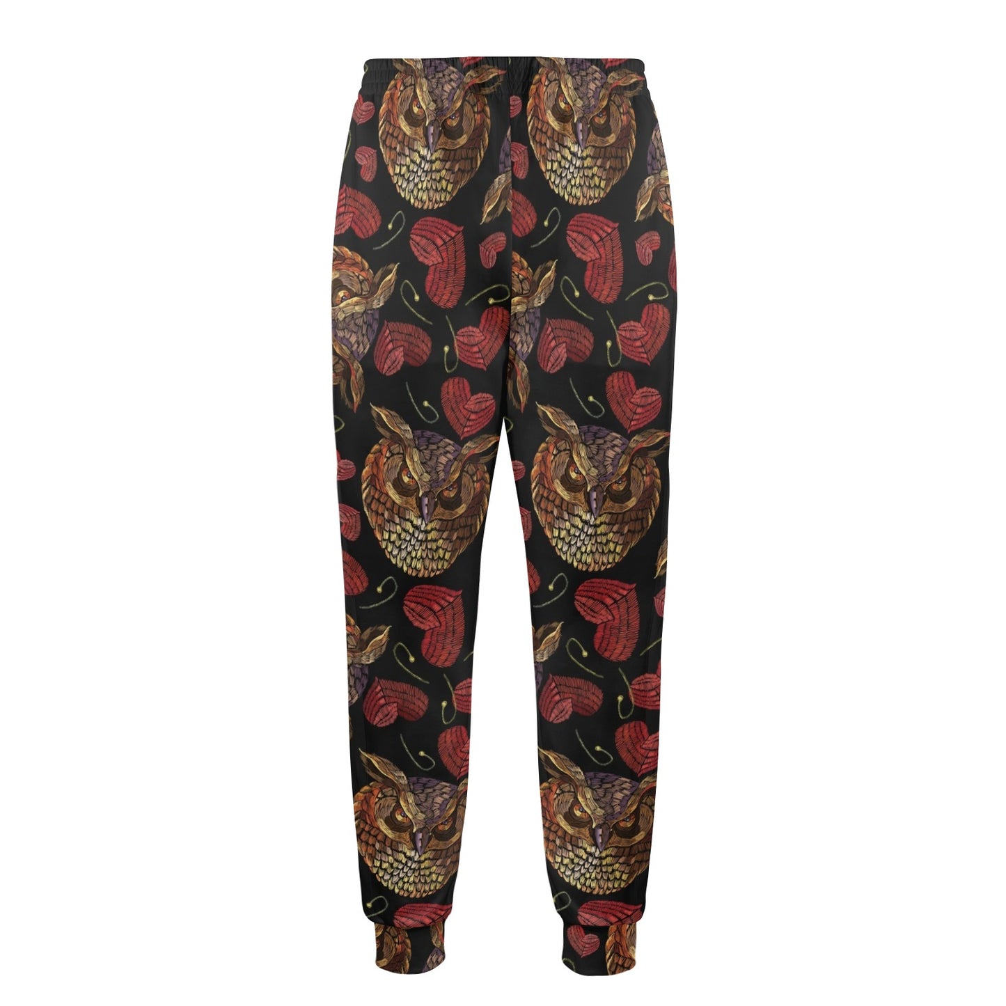Owl Pattern Print Design A08 Men's Casual Track Pants