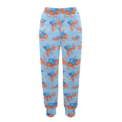 Hermit Crab Design Print Pattern JJ0339 Women's Casual Track Pants