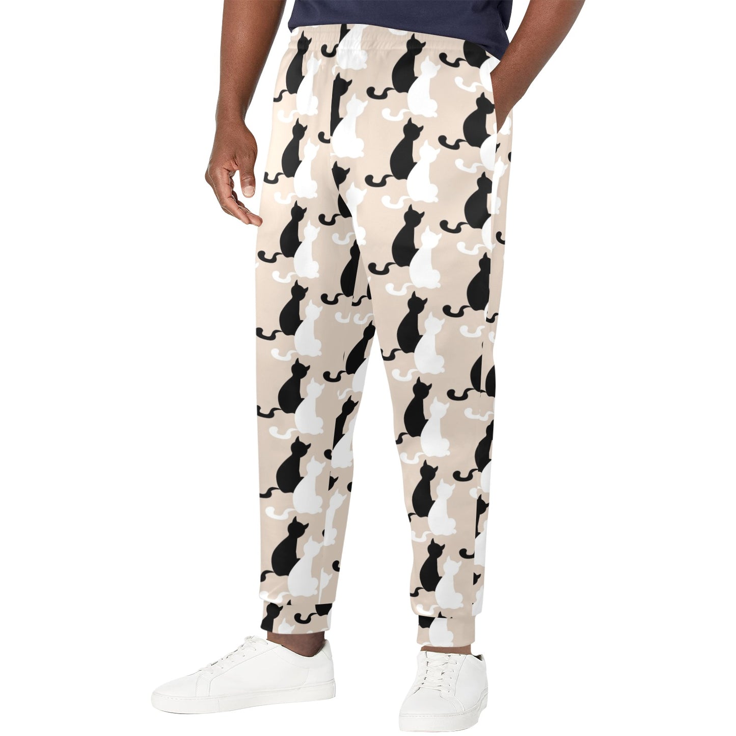 Cat Pattern Print Design 04 Men's Casual Track Pants