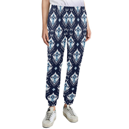 Ethnic Ornament Print Pattern Women's Casual Track Pants