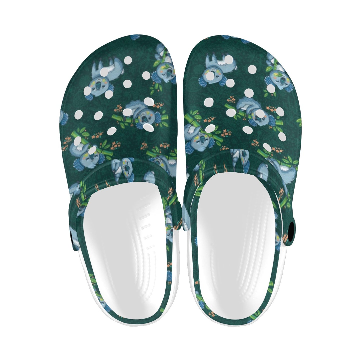 Koala Blue Design Print Unisex Clogs Shoes