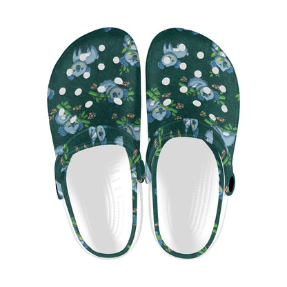 Koala Blue Design Print Unisex Clogs Shoes