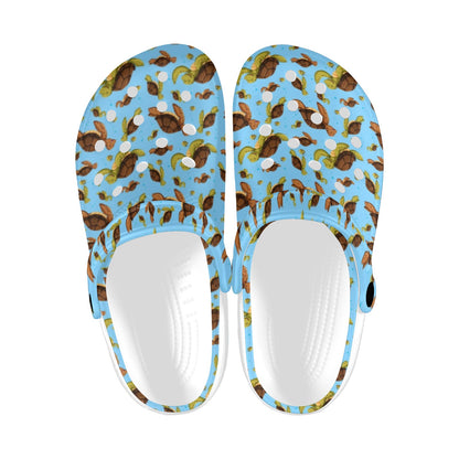 Hello Sea Turtle Print Pattern Unisex Clogs Shoes