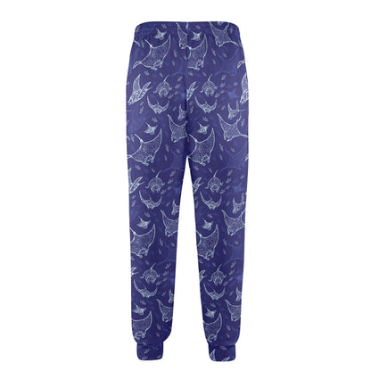 Manta Ray Print Design LKS401 Men's Casual Track Pants