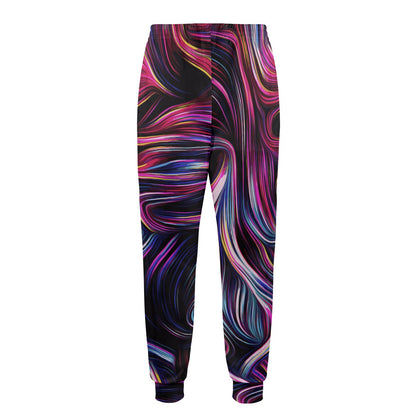 Liquid Pattern Print Design 01 Men's Casual Track Pants