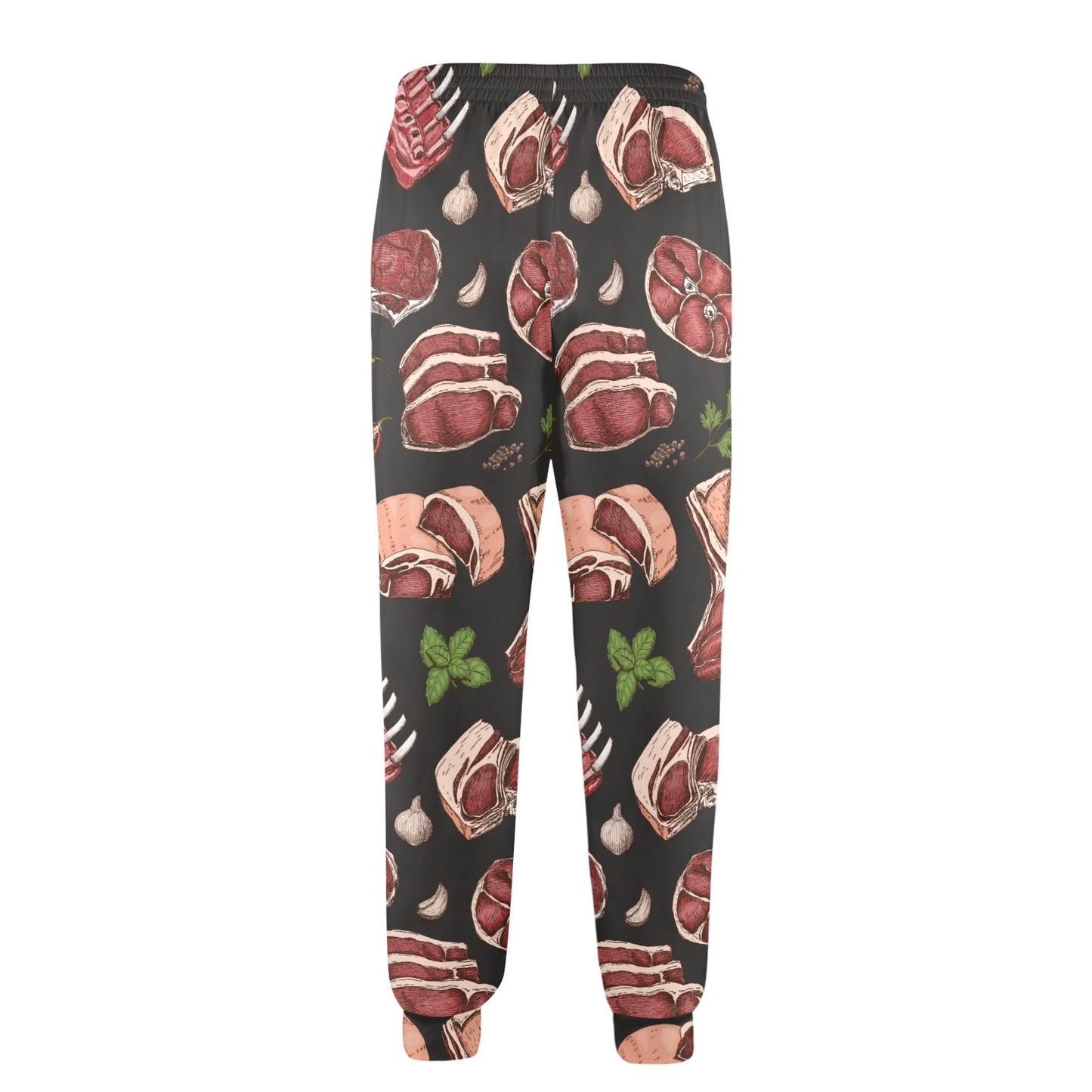 Meat Pattern Print Design 02 Men's Casual Track Pants