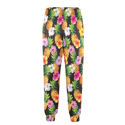 Pineapple Hibiscus Men's Casual Track Pants