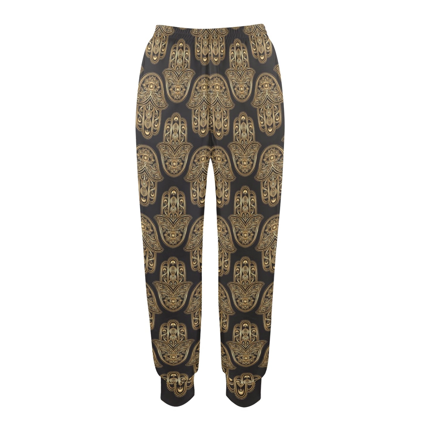 hamsa Design Print Pattern JJ0321 Women's Casual Track Pants