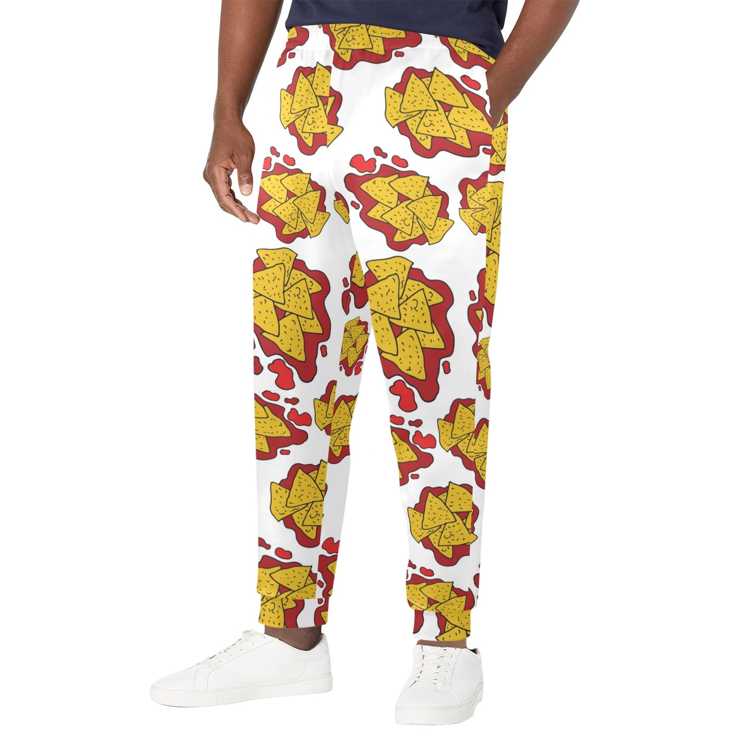 Nachos Pattern Print Design A03 Men's Casual Track Pants