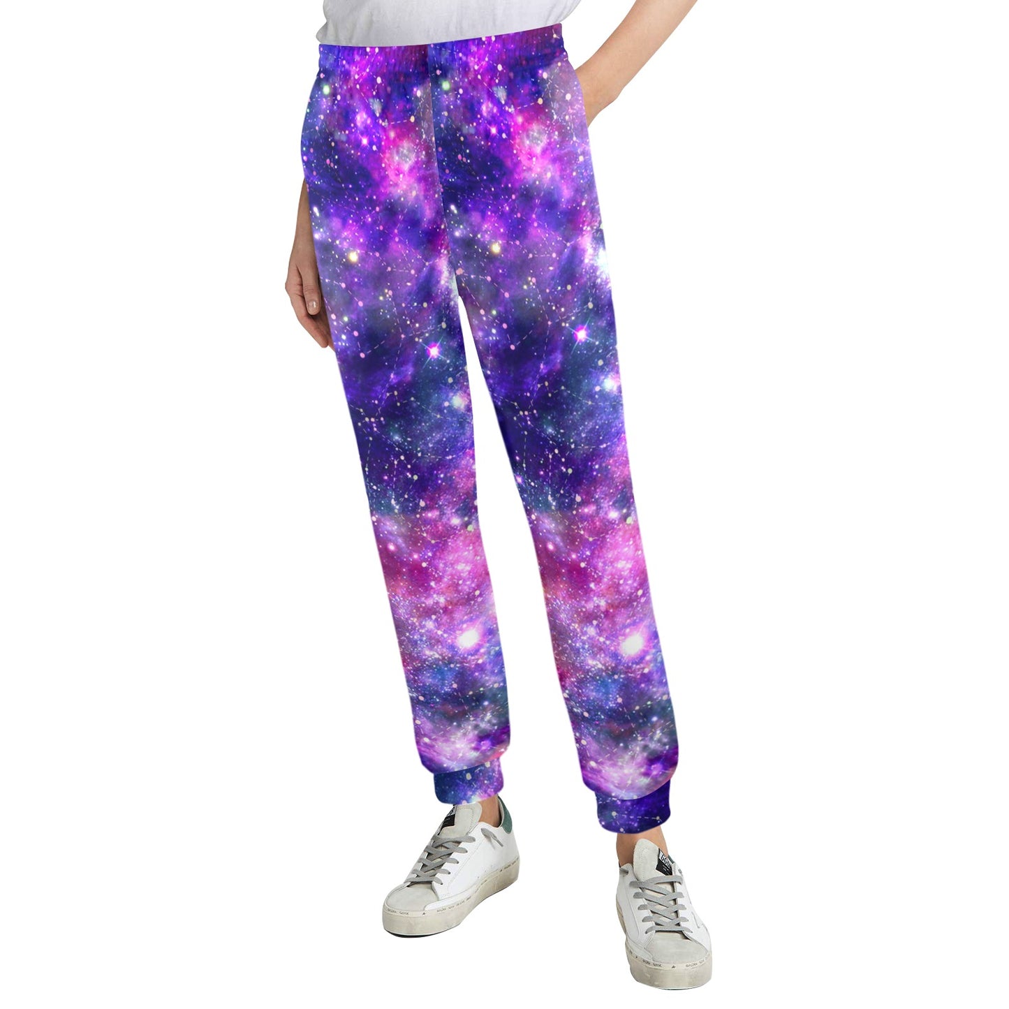 Galaxy Night Stardust Space Print Women's Casual Track Pants
