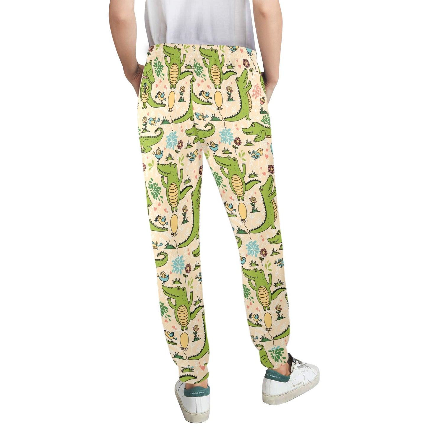 Alligator Pattern Print Design 01 Women's Casual Track Pants