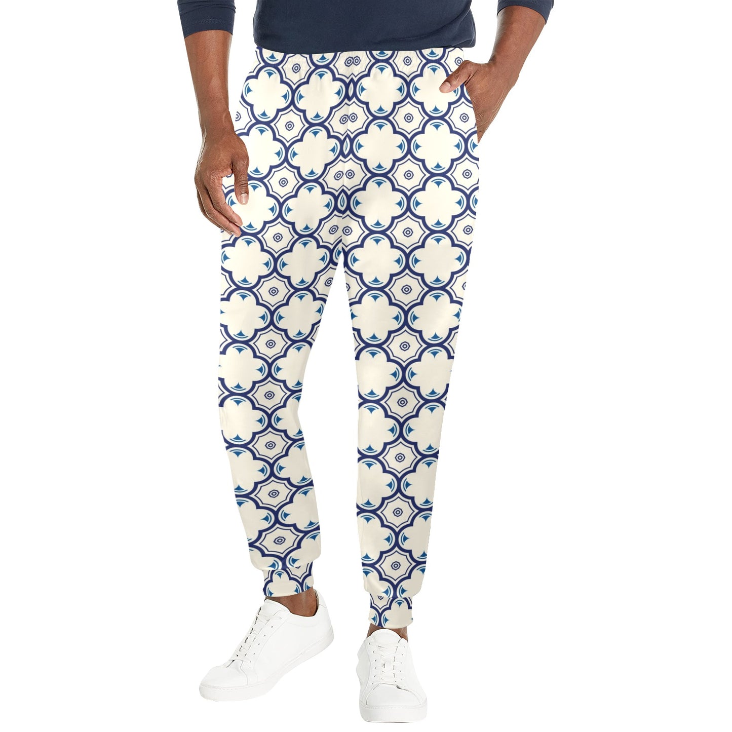 elegant Design Print Pattern JJ0185 Men's Casual Track Pants