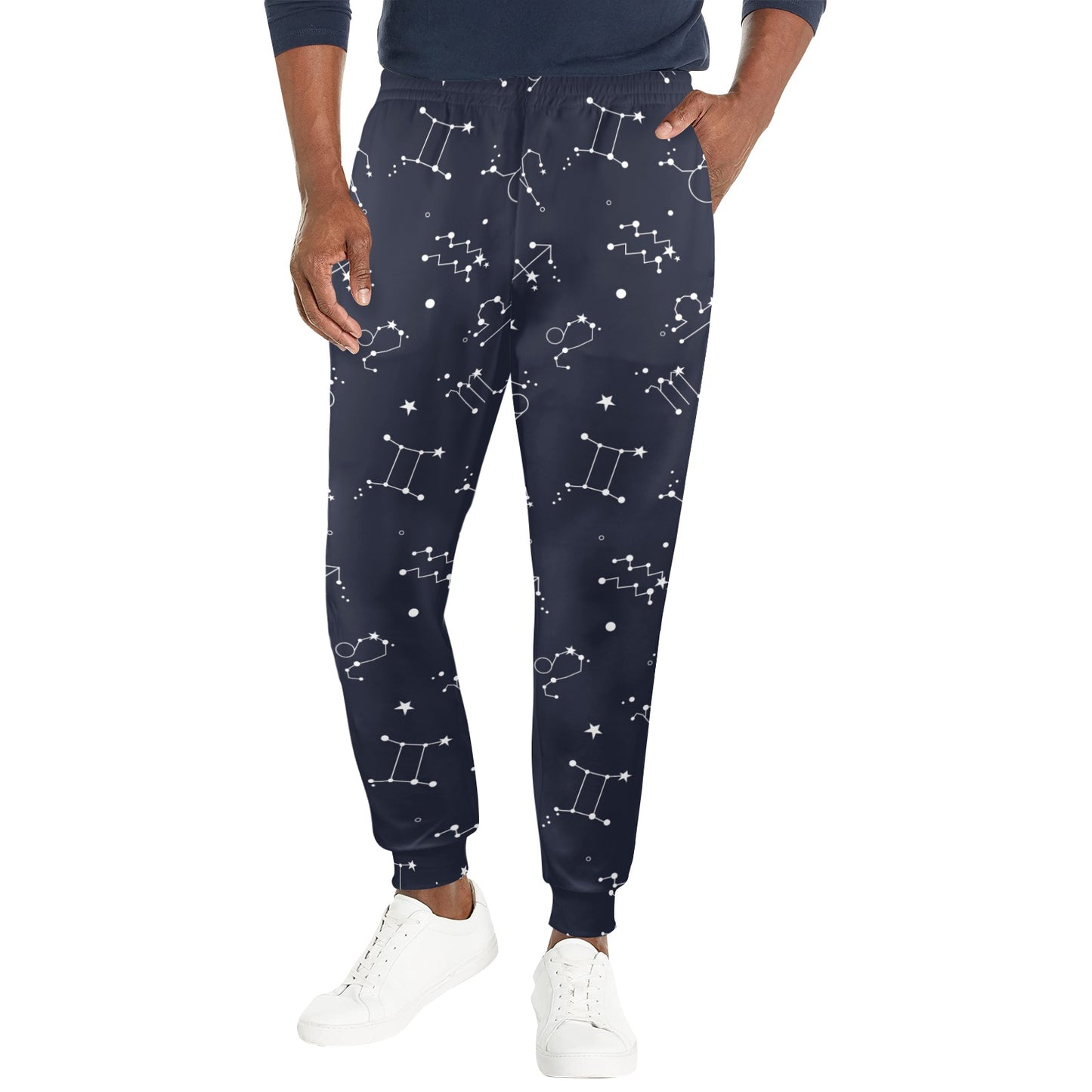 Constellation Pattern Print Design 05 Men's Casual Track Pants