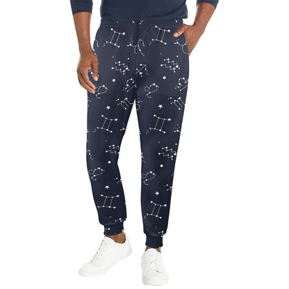 Constellation Pattern Print Design 05 Men's Casual Track Pants