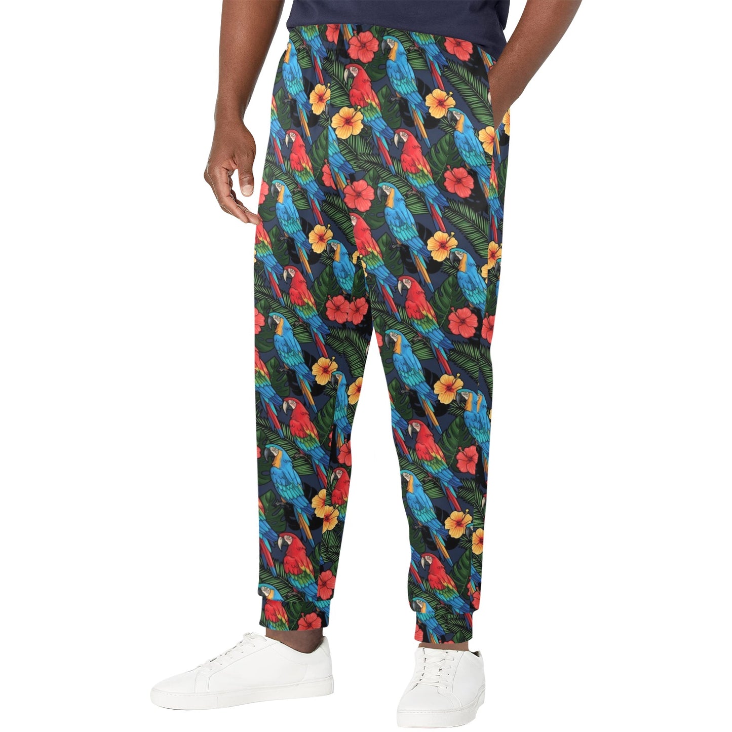 Parrot Pattern Print Design A01 Men's Casual Track Pants
