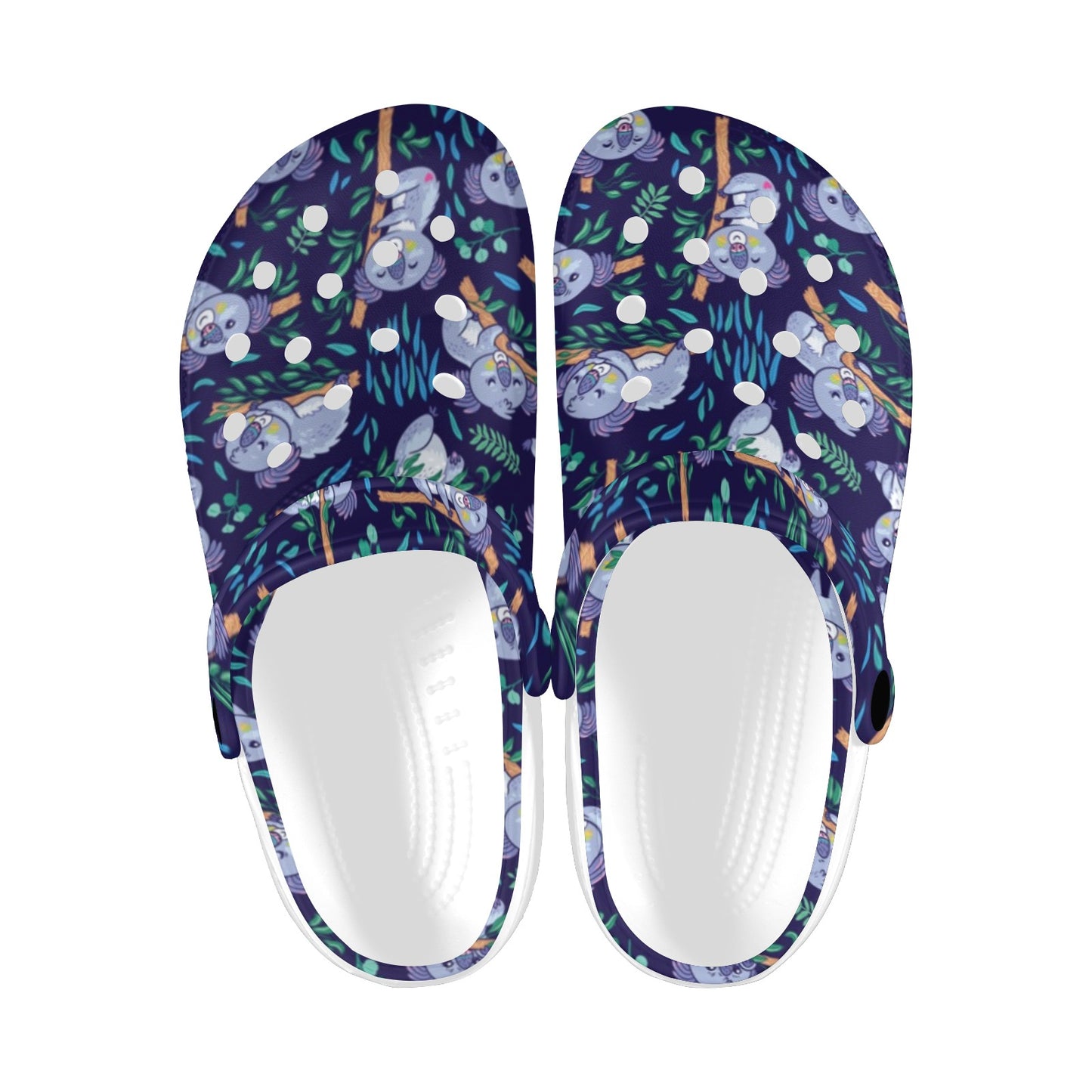 Koala Themed Design Print Unisex Clogs Shoes