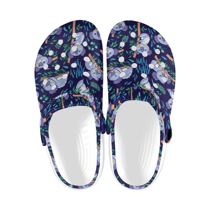 Koala Themed Design Print Unisex Clogs Shoes