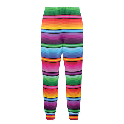 Mexican Blanket Colorful Print Pattern Men's Casual Track Pants
