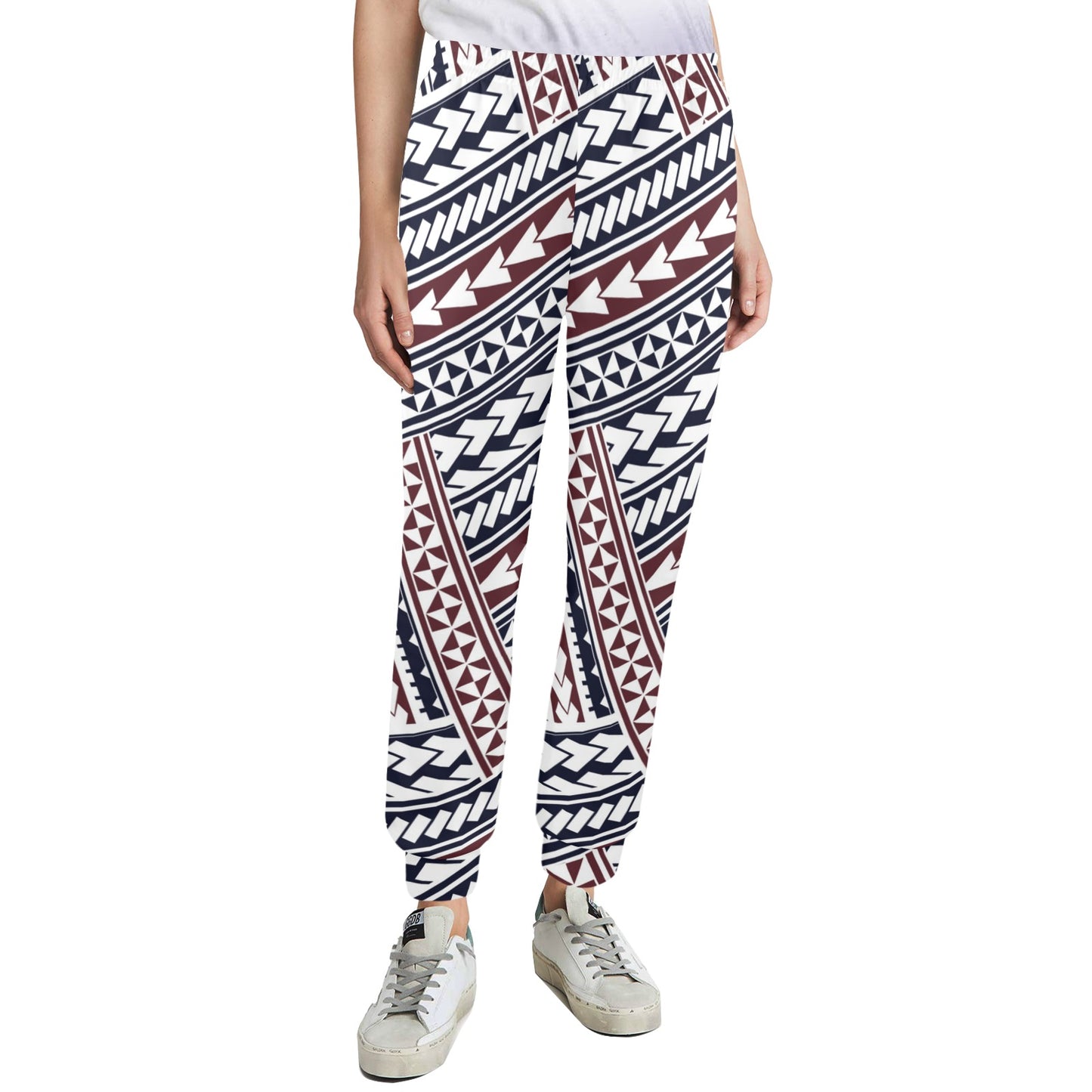 Polynesian Tribal line Women's Casual Track Pants
