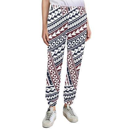 Polynesian Tribal line Women's Casual Track Pants