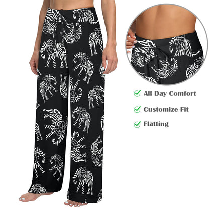 Elephant Tribal Women's Wide Leg Lounge Pants