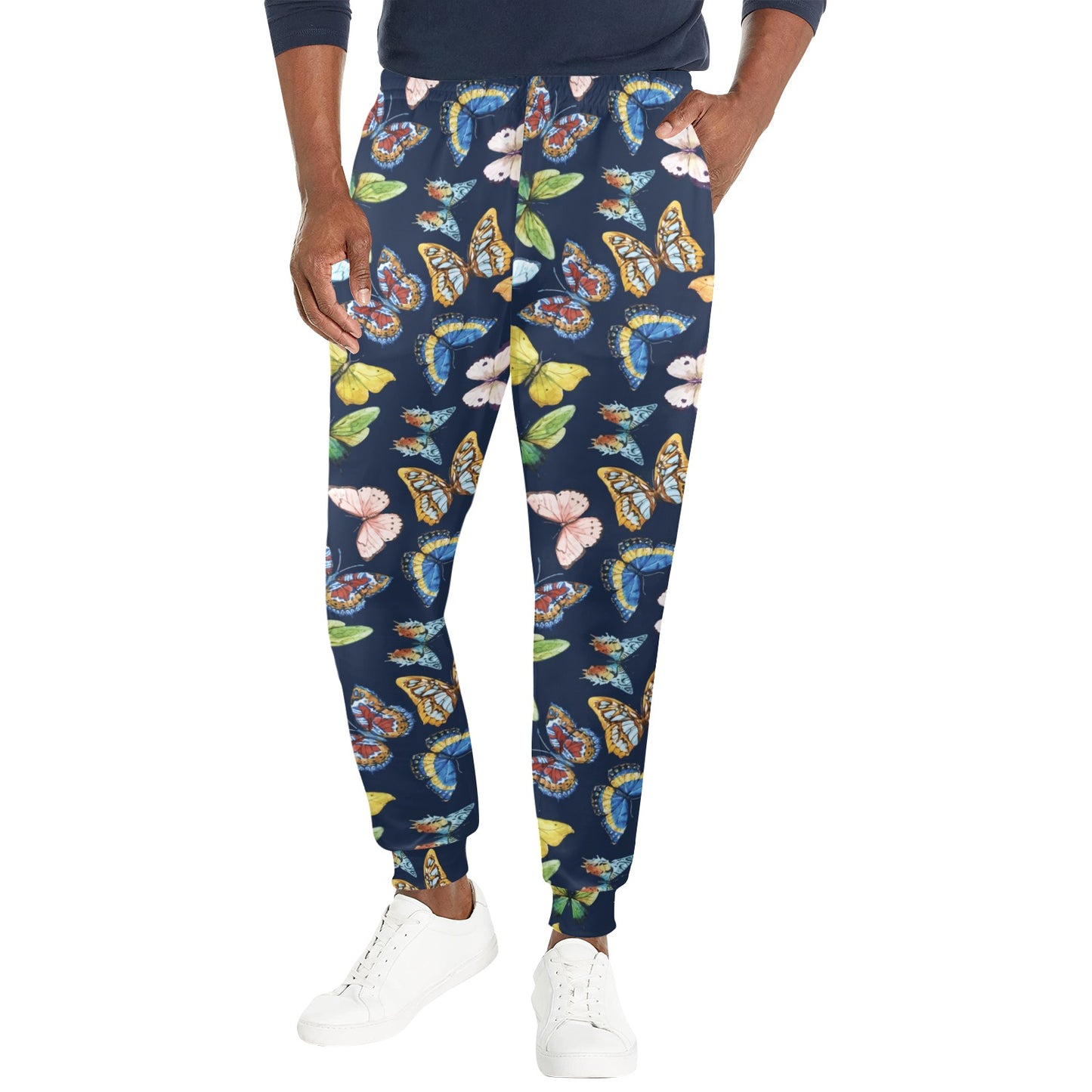 Butterfly Beautiful Print Pattern Men's Casual Track Pants