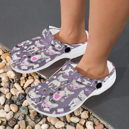 Chihuahua Happy Pattern Unisex Clogs Shoes