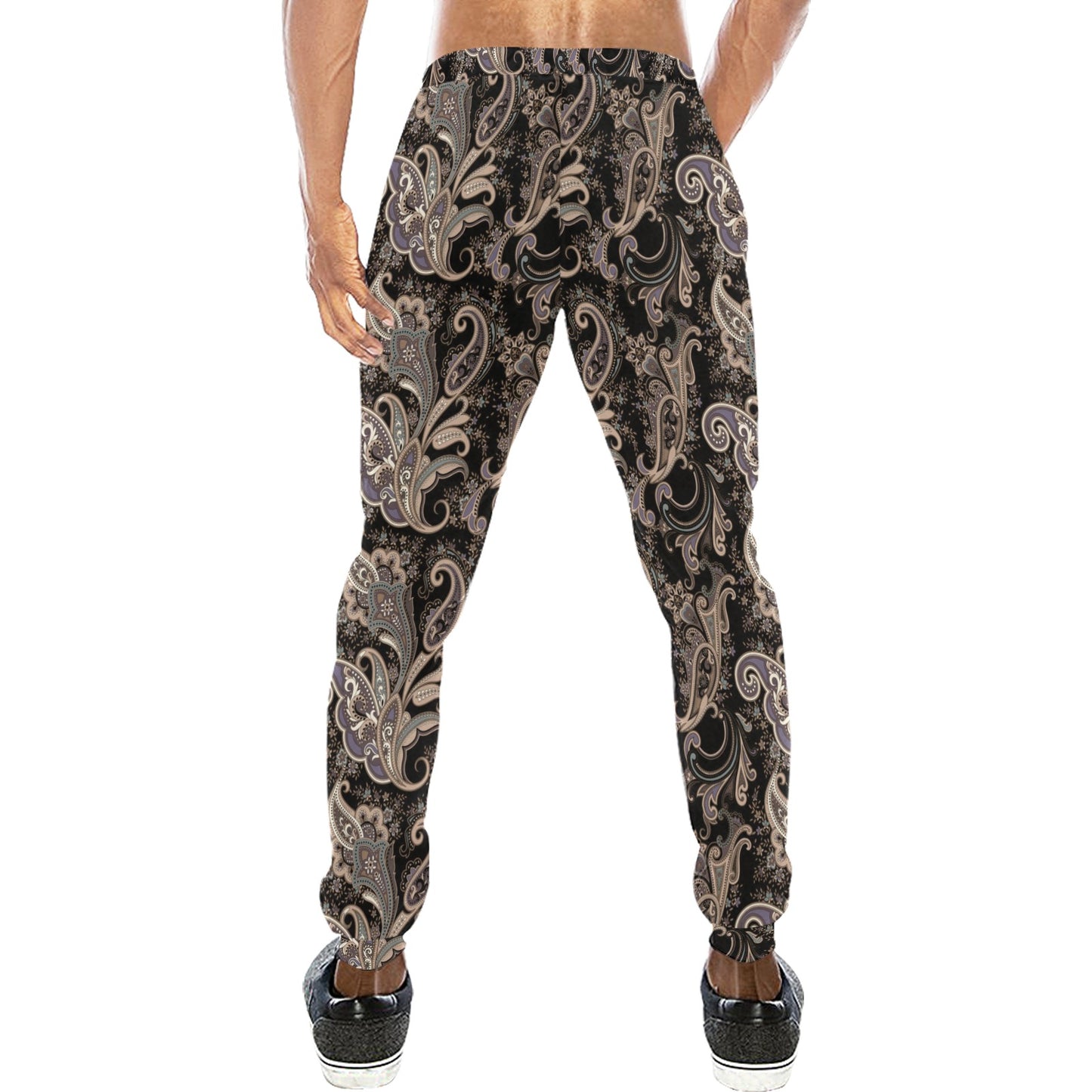 Paisley Mandala Design Print Men's Sweatpants