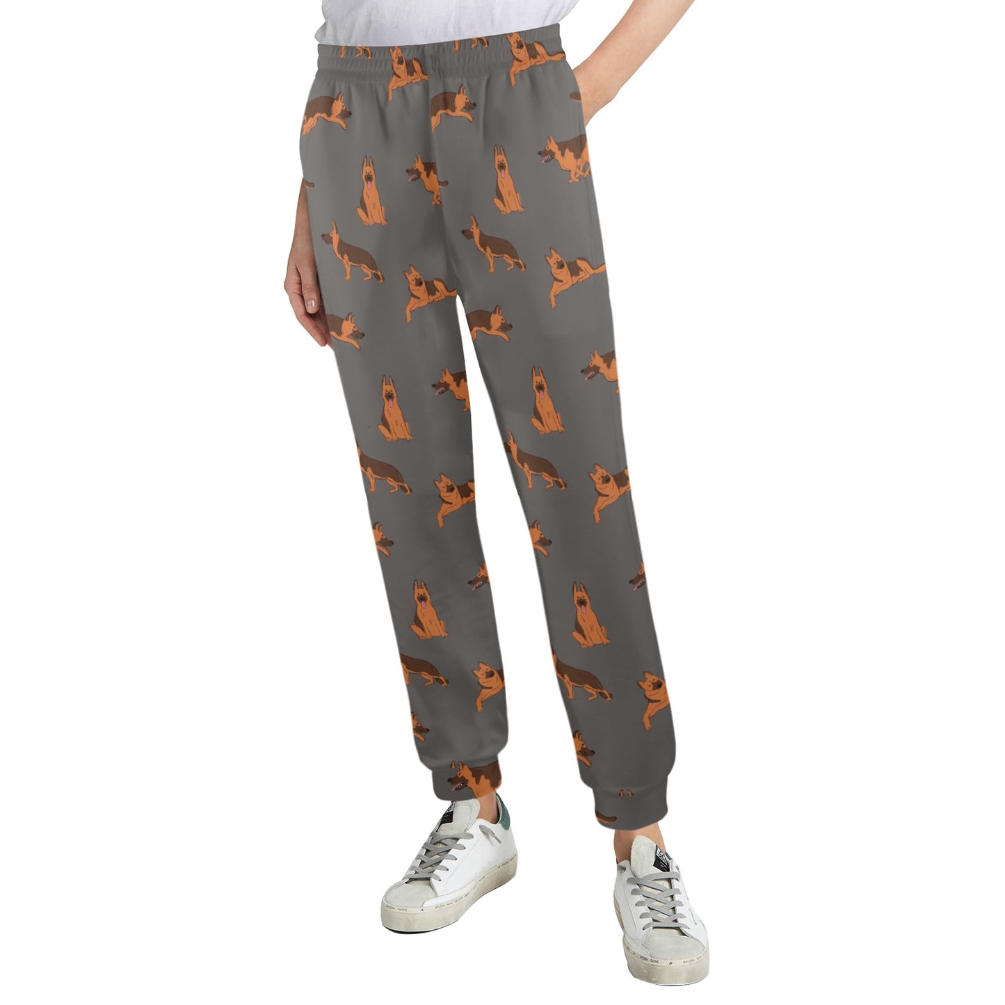 German Shepherd Design Print Pattern JJ0259 Women's Casual Track Pants