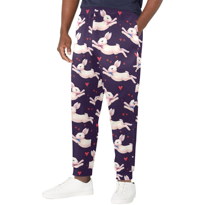 Rabbit Pattern Print Design RB016 Men's Casual Track Pants