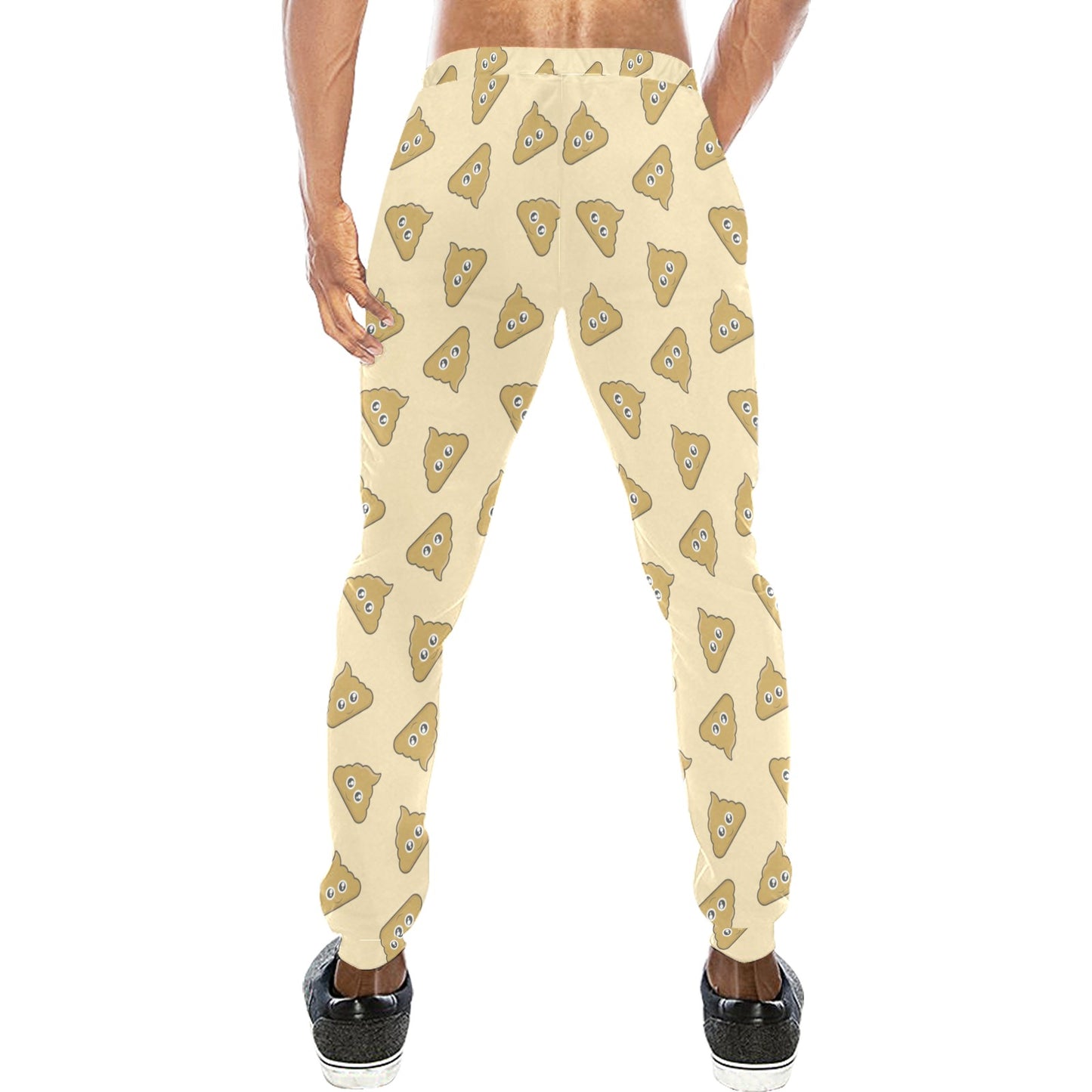 Poop Emoji Pattern Print Design A02 Men's Sweatpants