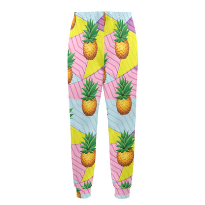 Pineapple Pattern Print Design PP05 Men's Casual Track Pants