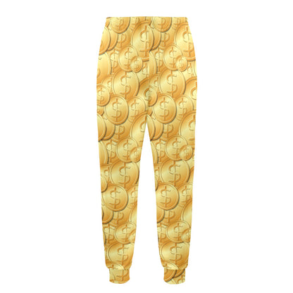 Dollar Pattern Print Design DO03 Men's Casual Track Pants