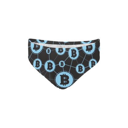 Cryptocurrency Pattern Print Design 02 Men's Swimming Briefs