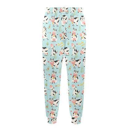 Cattle Print Design LKS403 Men's Casual Track Pants