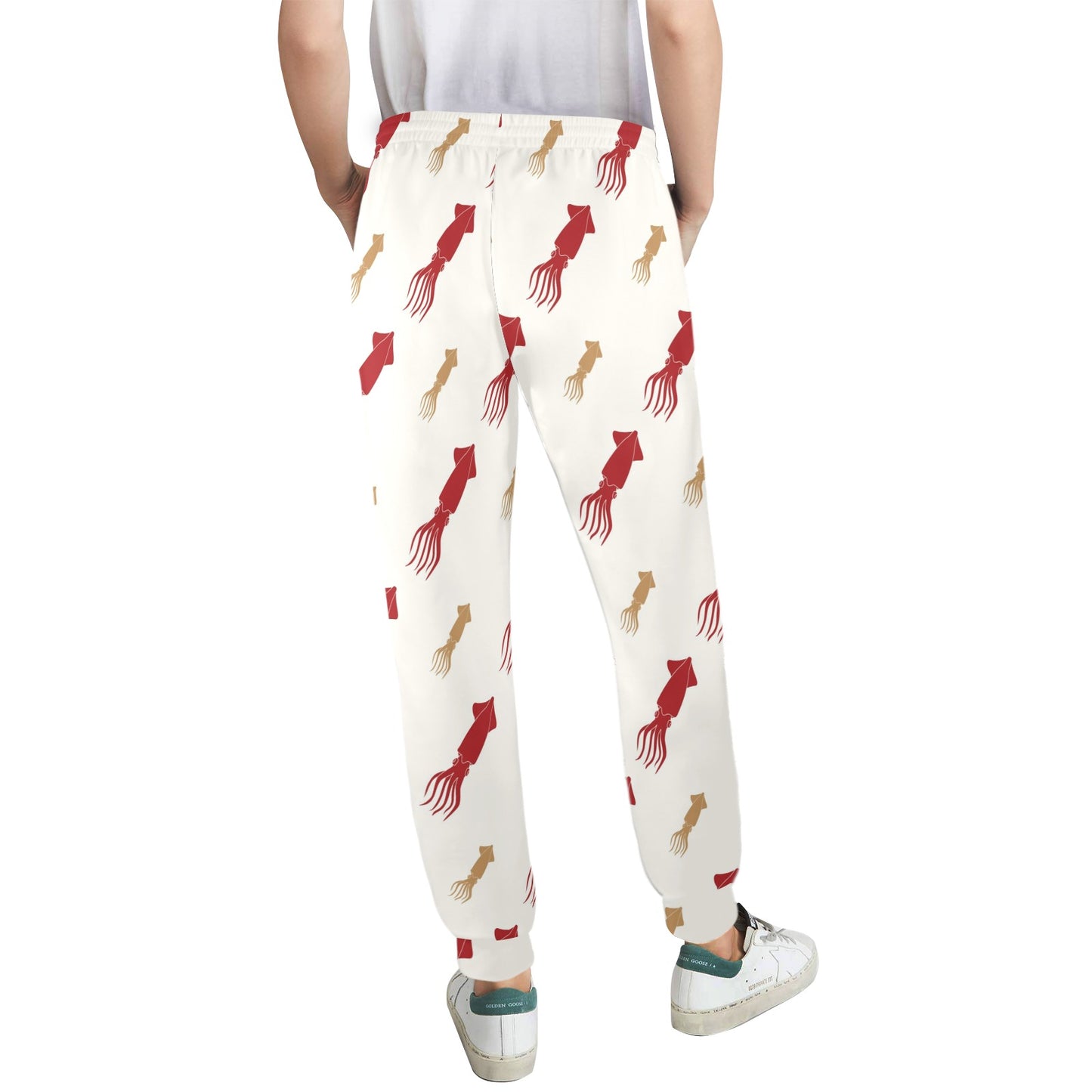 Giant Squid Pattern Print Design 01 Women's Casual Track Pants