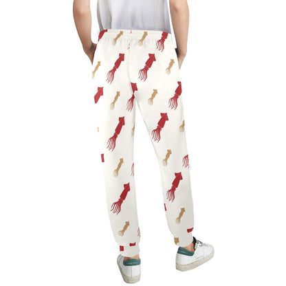 Giant Squid Pattern Print Design 01 Women's Casual Track Pants