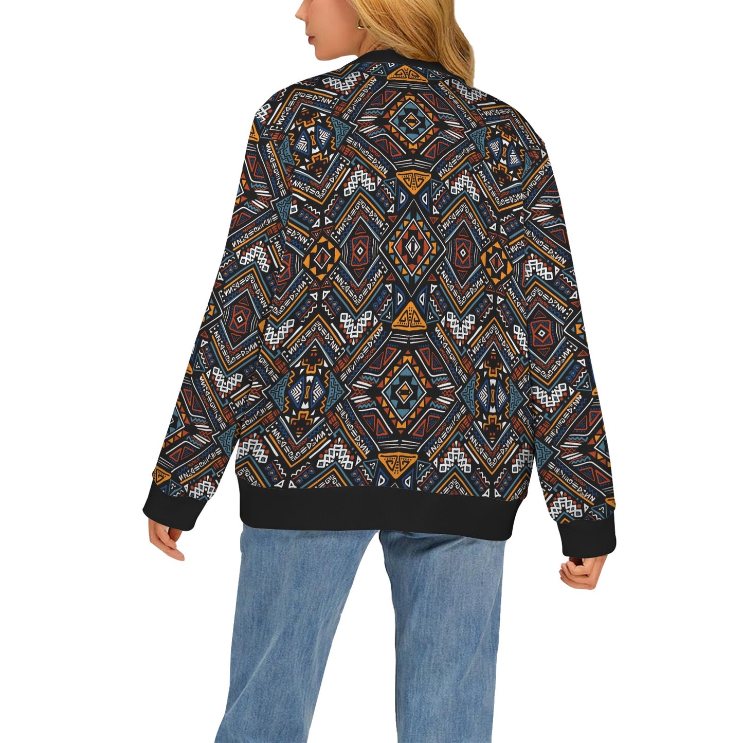African Kente Print v2 Women's Cardigan