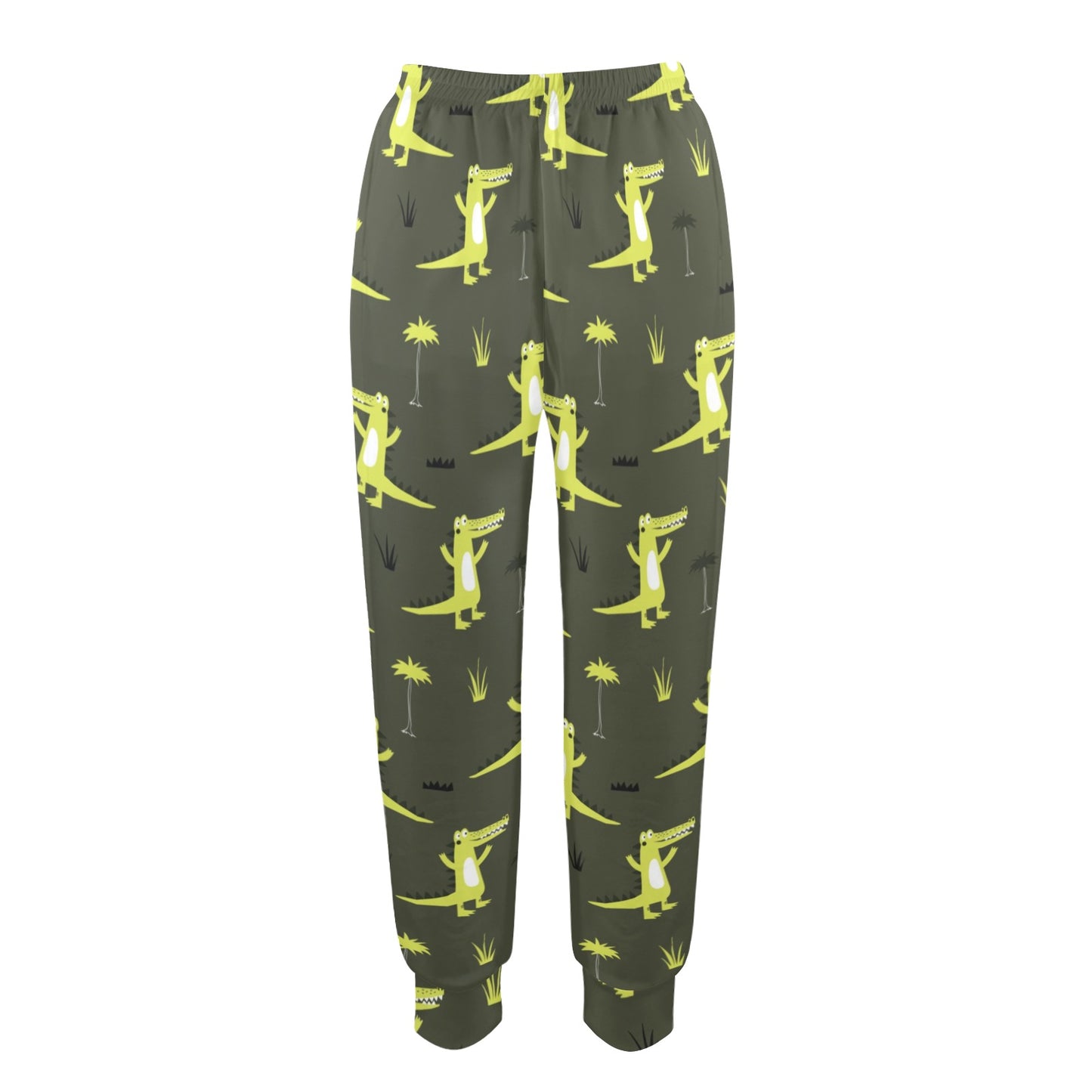 Alligator Pattern Print Design 05 Women's Casual Track Pants