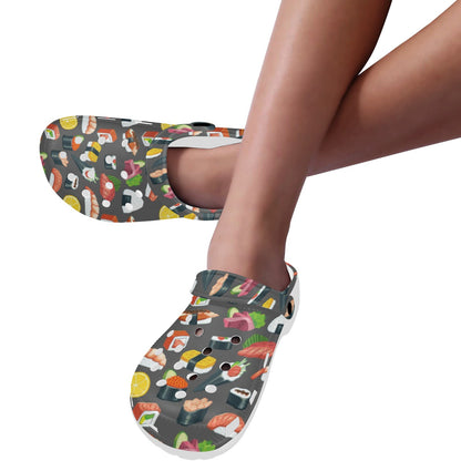 Sushi Pattern Print Unisex Clogs Shoes