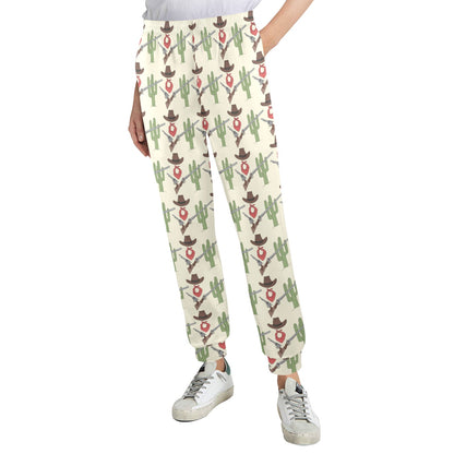 Western Cowboy Print Women's Casual Track Pants