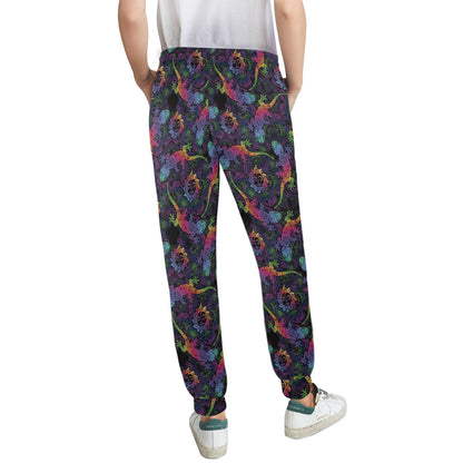 Gecko Rainbow Pattern Print Design 03 Women's Casual Track Pants