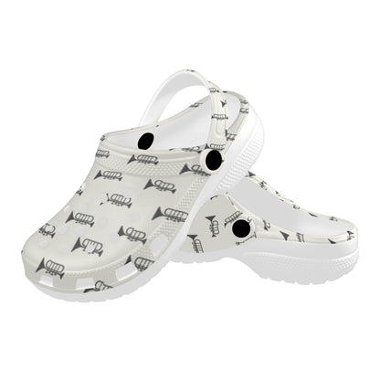Trumpet Pattern Themed Print Unisex Clogs Shoes