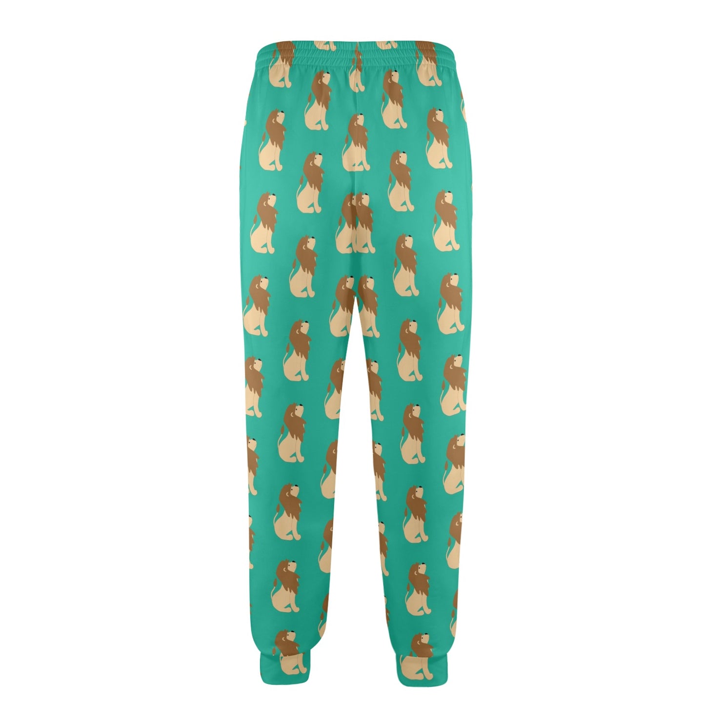 Lion Pattern Print Design 02 Men's Casual Track Pants