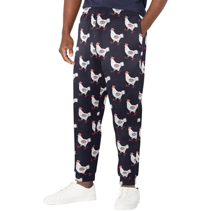Chicken Pattern Print Design 03 Men's Casual Track Pants