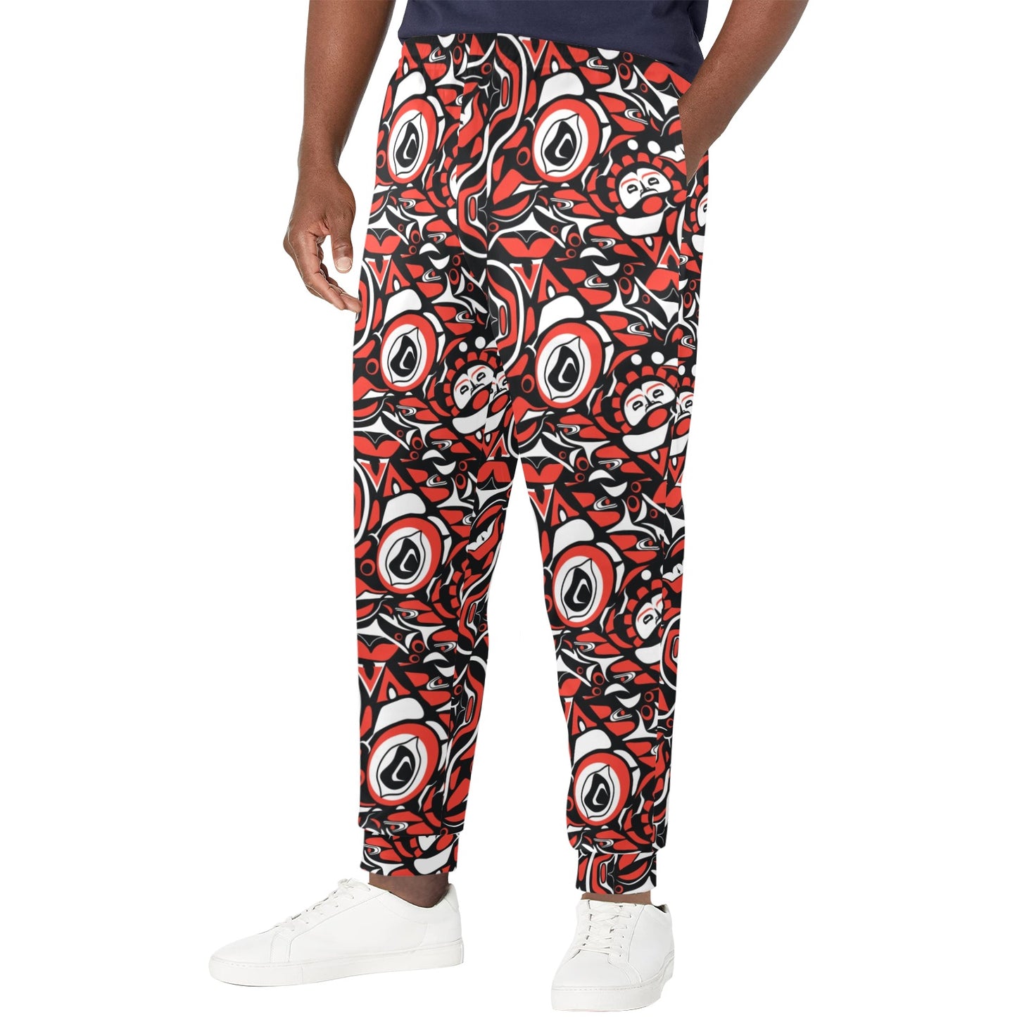 Native North American Themed Print Men's Casual Track Pants