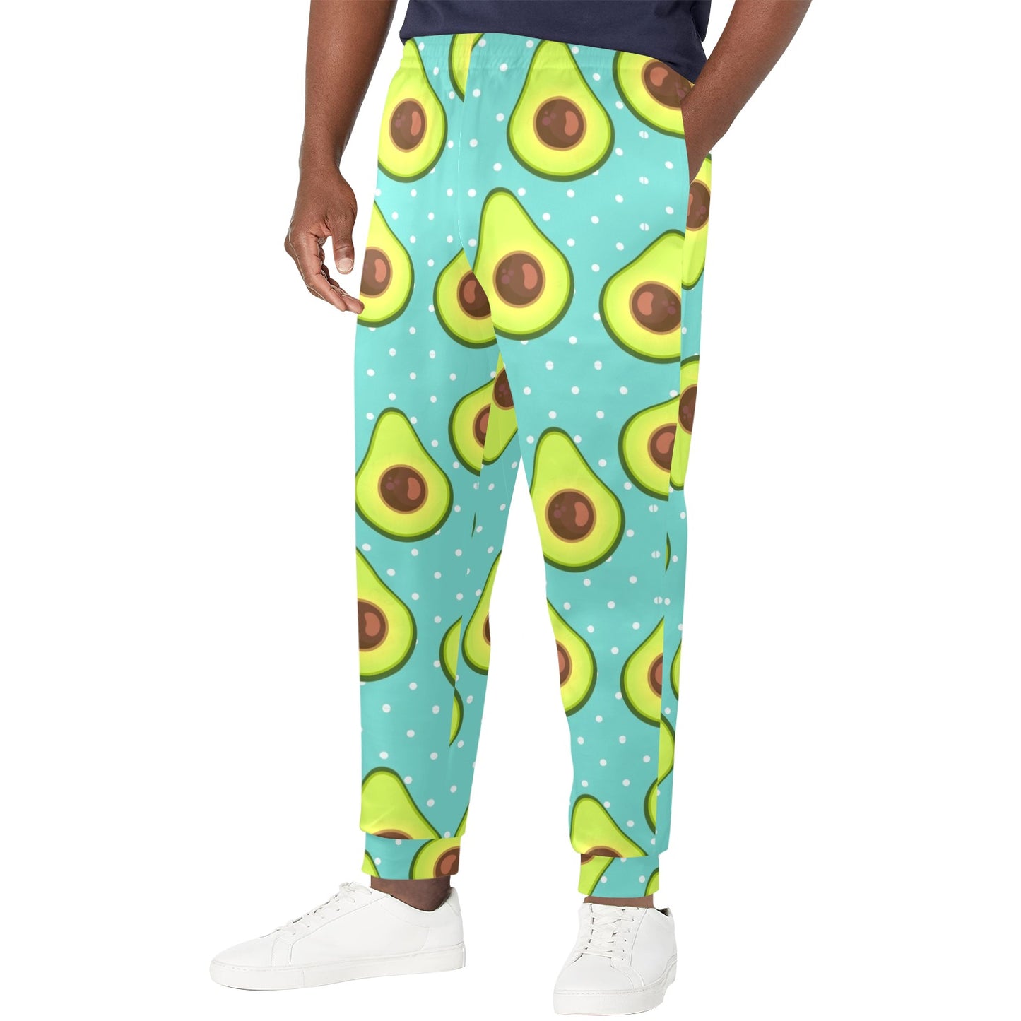 Avocado Pattern Print Design AC012 Men's Casual Track Pants