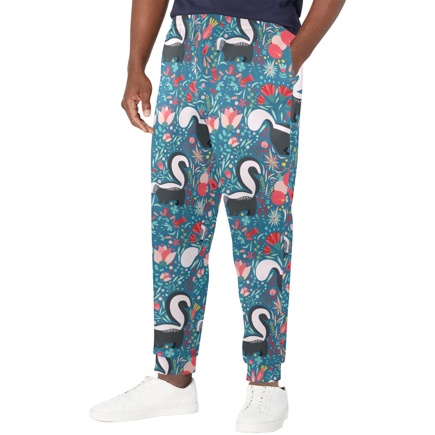 Skunk Print Design LKS302 Men's Casual Track Pants