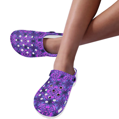 kaleidoscope Pattern Print Design Unisex Clogs Shoes